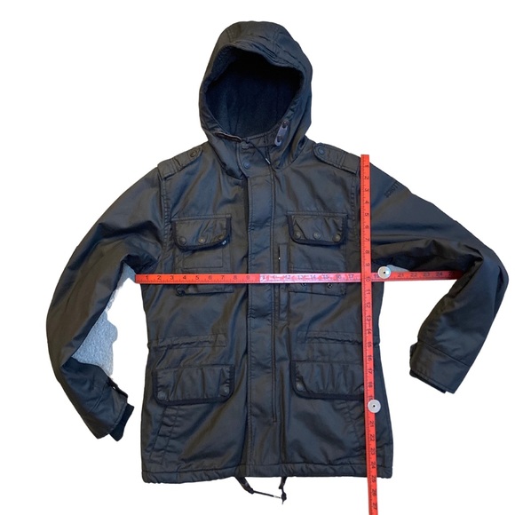 Vintage 90s SCHOTT NYC Parka Coat Mens Hooded M65 Winter ￼Utility Jacket - Picture 4 of 16